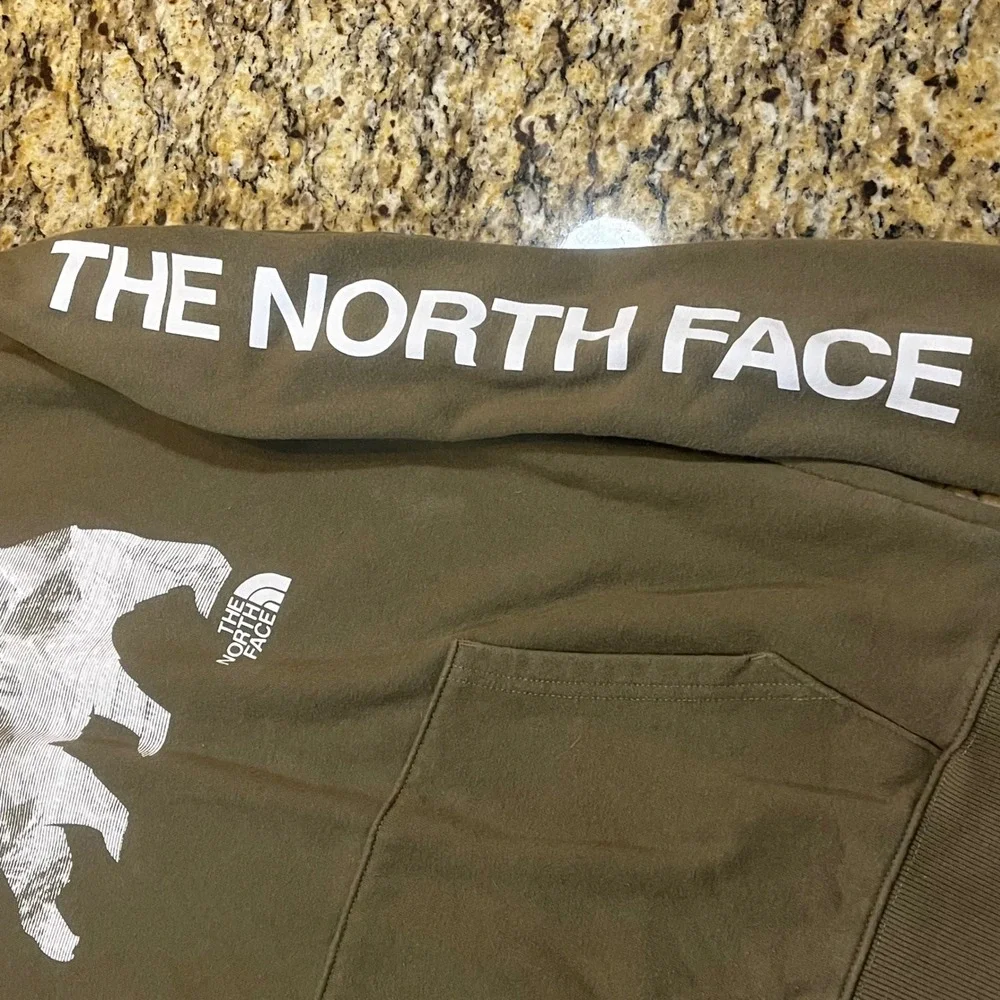 The North Face Mens California Bear Mountain Hoodie Olive Green Small
